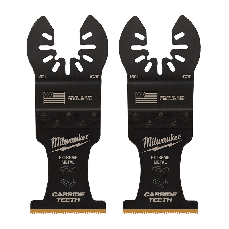 Milwaukee 35mm (1-3/8) Open-Lok Extreme Metal Titanium Enhanced Carbide Teeth Blade 2Pk 49251502