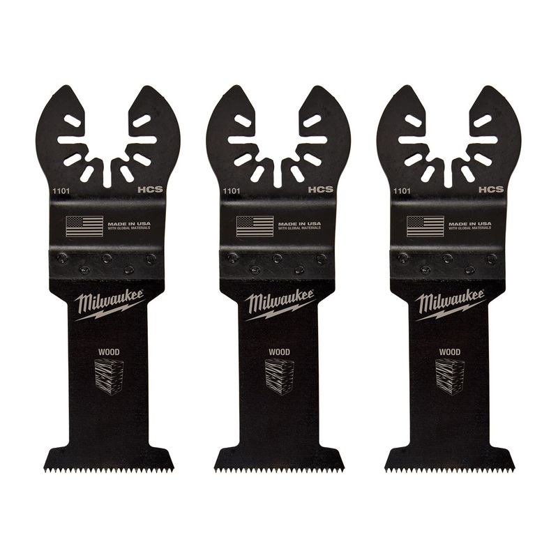 Milwaukee 35mm (1-3/8) Open-Lok High Carbon Steel Wood Blades 3Pk 49251103