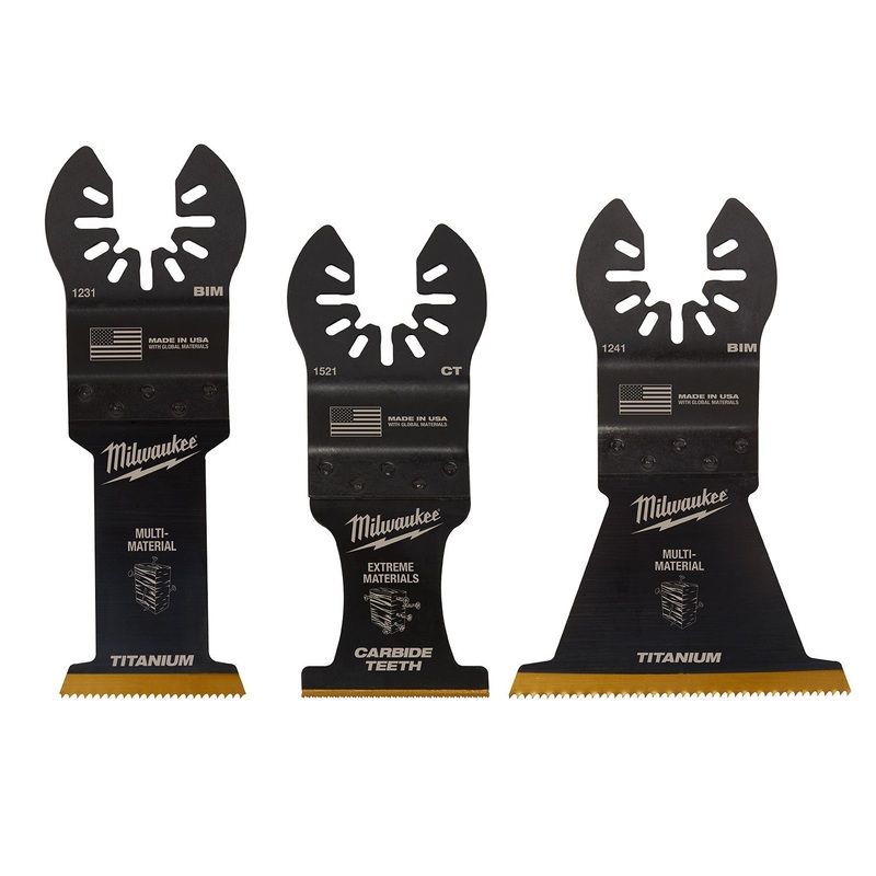 Milwaukee Open-Lok 3 Piece Multi-Material Multi-Tool Blade Variety Pack 49109005