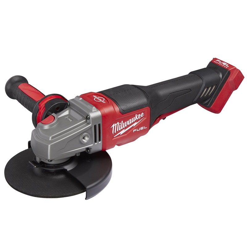 Milwaukee 18V 125mm (5) RAPID STOP Angle Grinder with Dead Man Paddle Switch (tool only) M18FSAG125