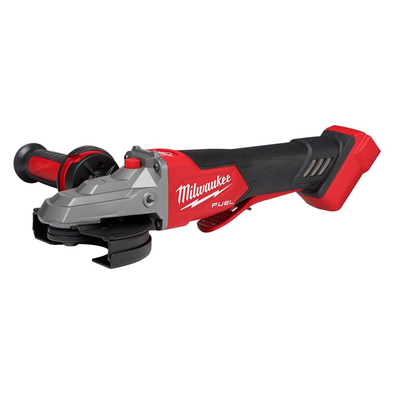 Milwaukee 18V Fuel 125mm (5) Flathead Braking Angle Grinder with Deadman Paddle Switch (Tool Only)