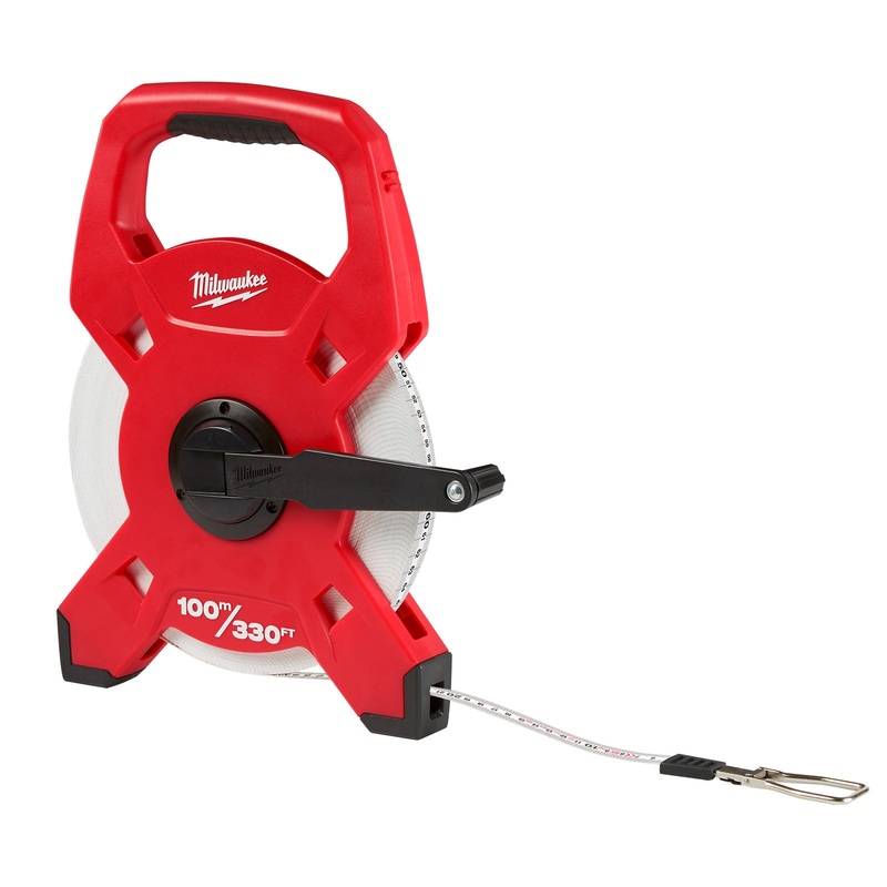 Milwaukee 100m Fiberglass Open Reel Long Tape 48225310