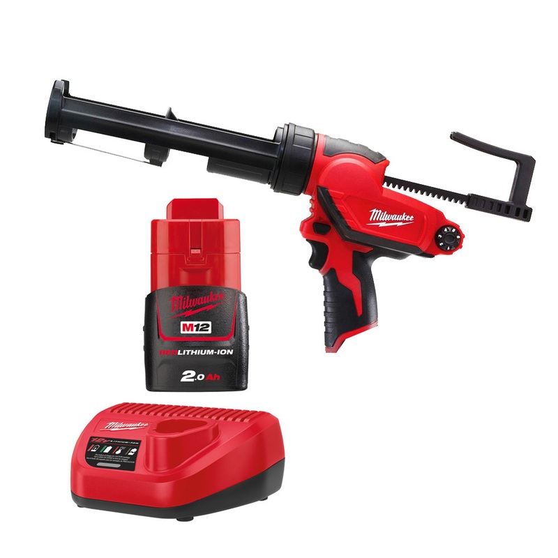 Milwaukee 12V 310ml Caulking Gun 2.0Ah Set M12PCG310-201B