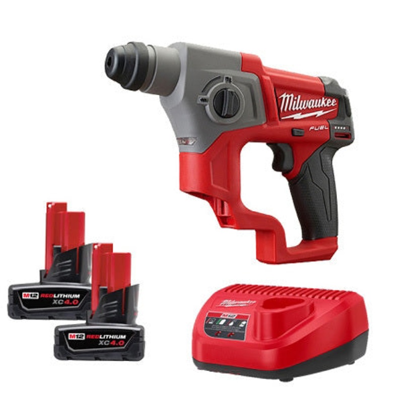 Milwaukee 12V Fuel Brushless Rotary Hammer Drill 4.0Ah Set M12CH-402C