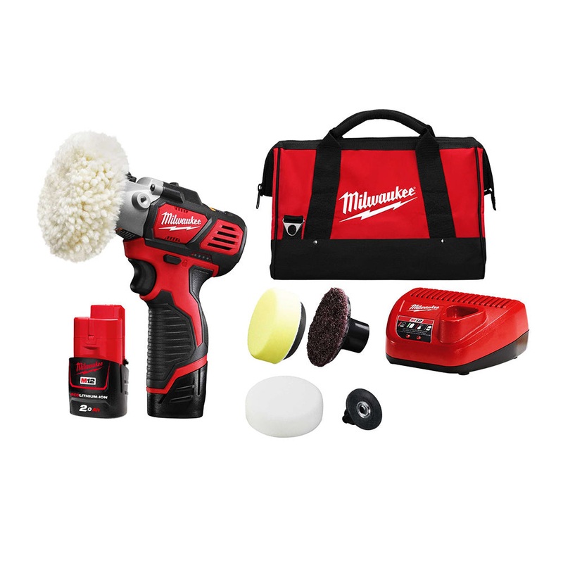 Milwaukee 12V Spot Polisher-Detail Sander 2.0Ah Set M12BPS-202B
