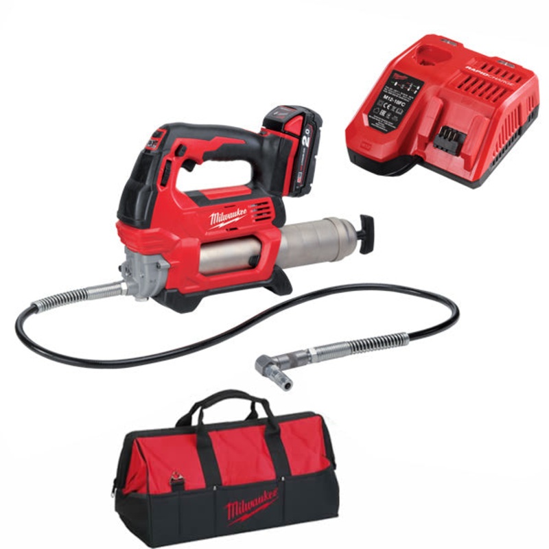 Milwaukee 18V Grease Gun 2.0Ah Set M18GG-201B