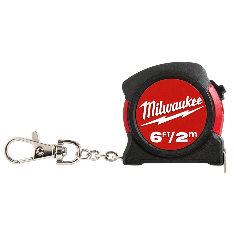 Milwaukee 6’/2m Keychain Tape Measure 48225506C