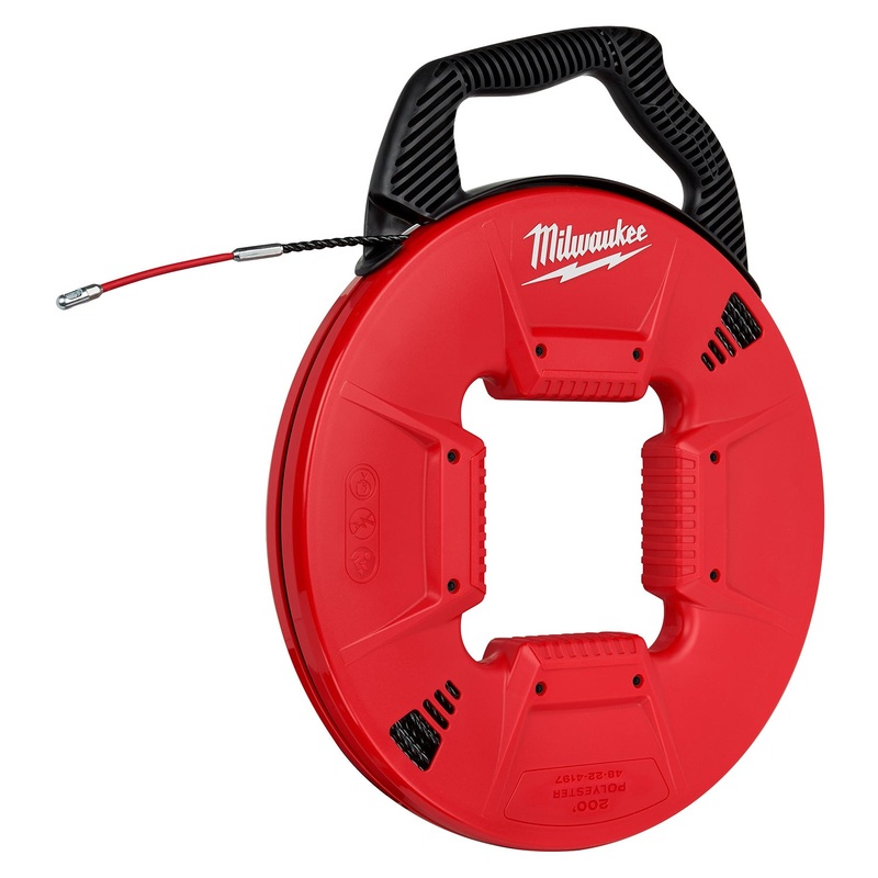 Milwaukee 60m (200′) Polyester Metal Leader Fish Tape 48224197