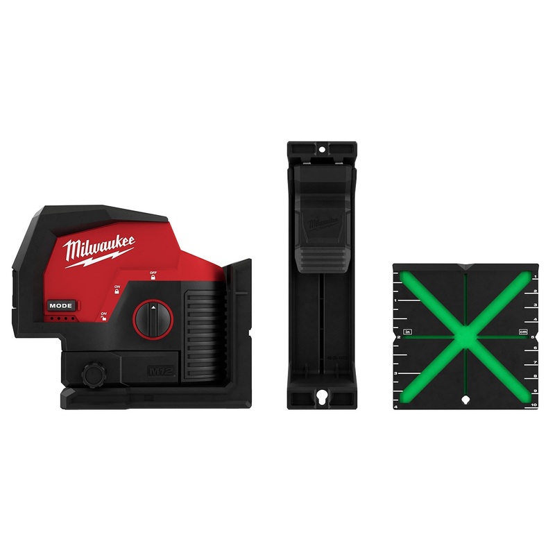 Milwaukee 12V Cross Line + 2 Plumb Laser (Tool Only) M12CPL-0C