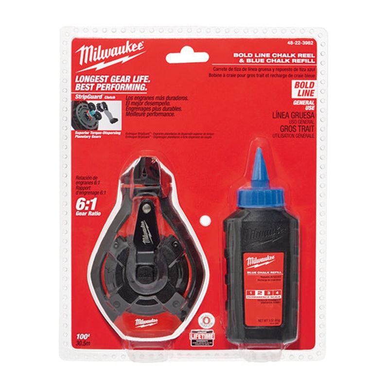 Milwaukee 30m Bold Line Kit with Blue Chalk 48223982