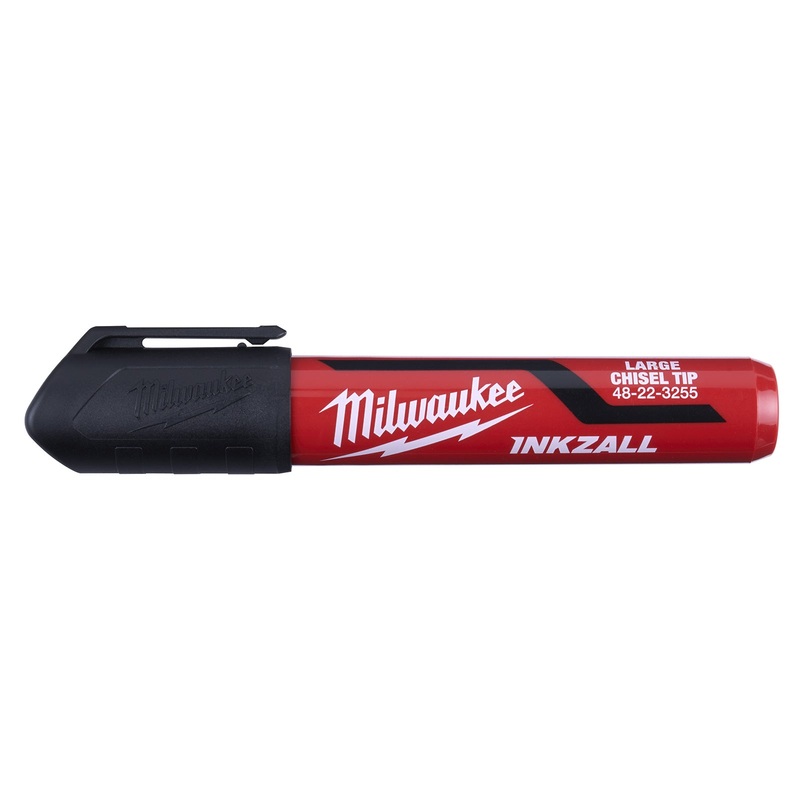 Milwaukee Inkzall L Chisel Tip Marker Black 48223255