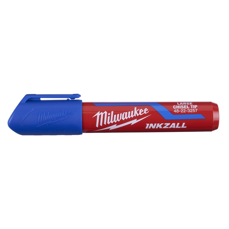 Milwaukee Inkzall L Chisel Tip Marker Blue 48223257