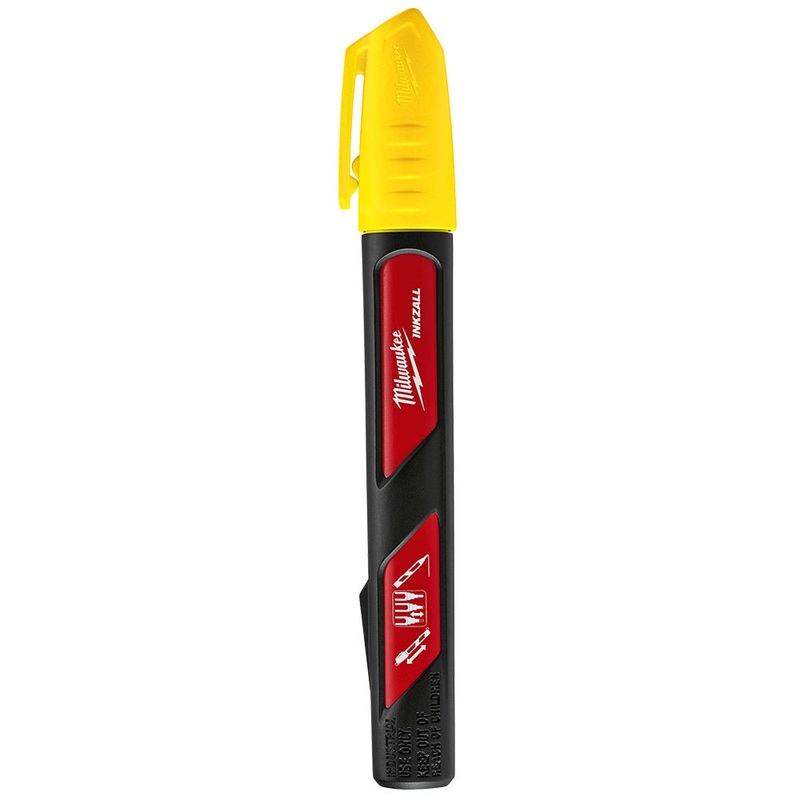 Milwaukee Inkzall Yellow Paint Marker 12 Pack 48223721