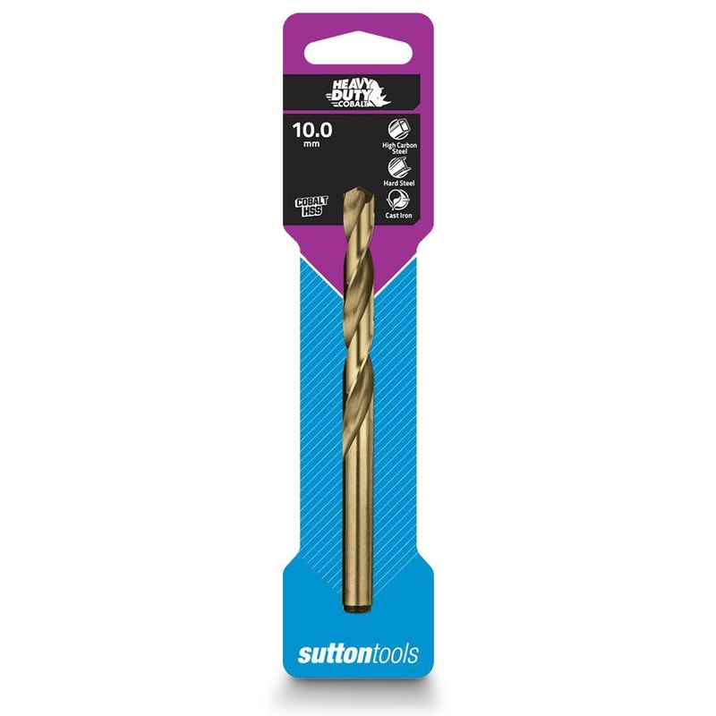SUTTON 10.0 X 133MM HSS-COBALT JOBBER DRILL BIT – HD-COBALT