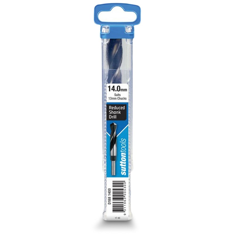 SUTTON 14.0 X 152MM 12.5MM REDUCED SHANK HSS METAL DRILL BIT