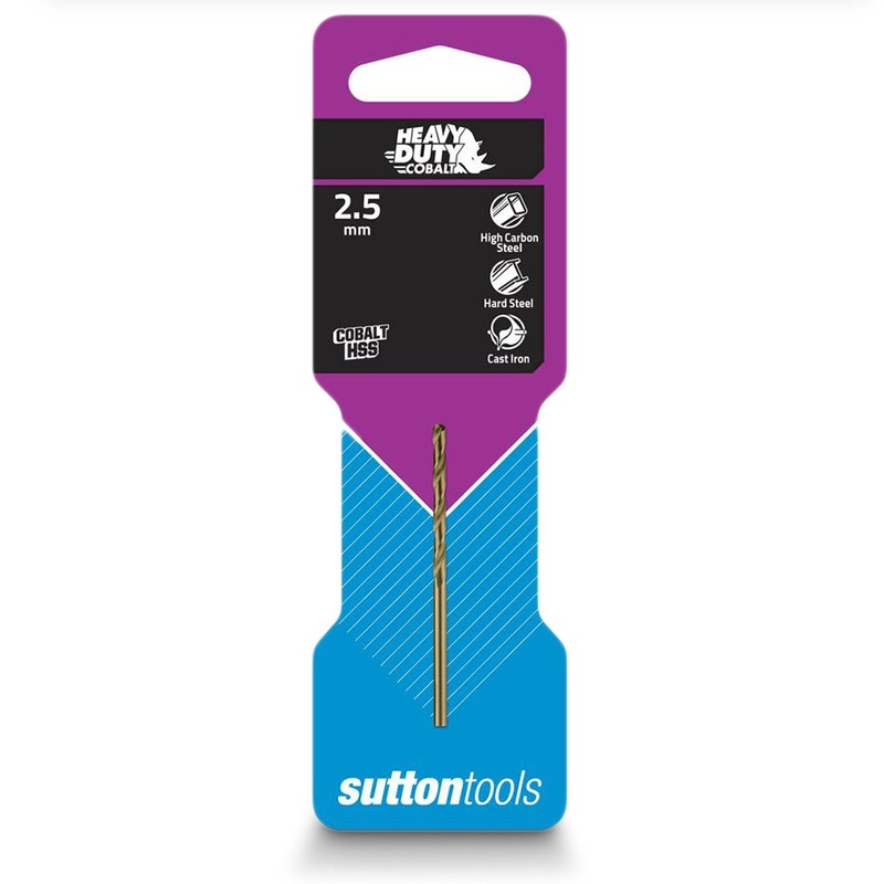 SUTTON 2.5 X 57MM HSS-COBALT JOBBER DRILL BIT – HD-COBALT