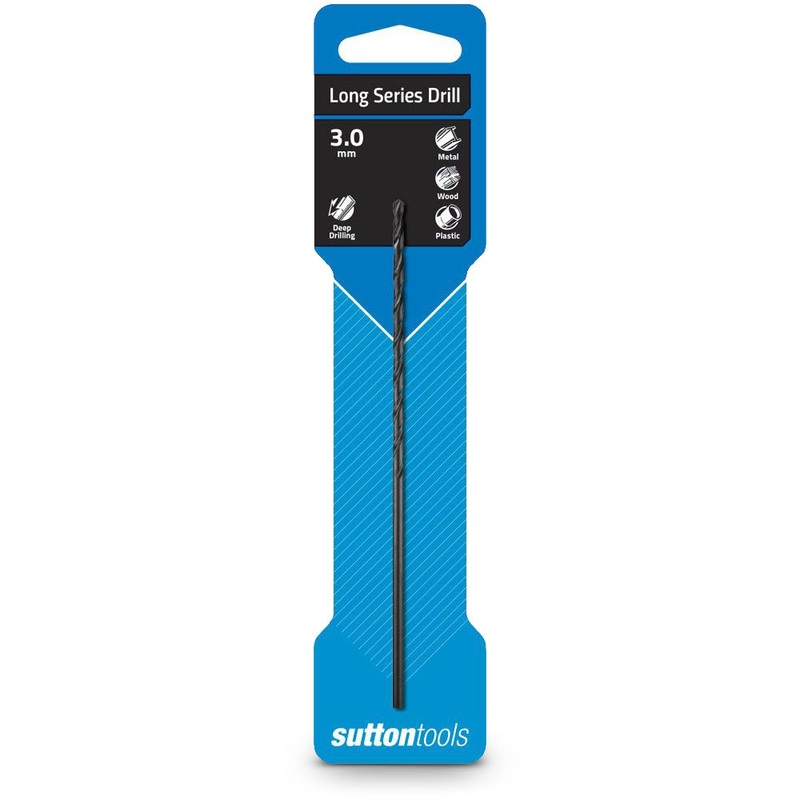SUTTON 3.0 X 130MM HSS-BLUE LONG-SERIES DRILL BIT – BLUE BULLET D1100300