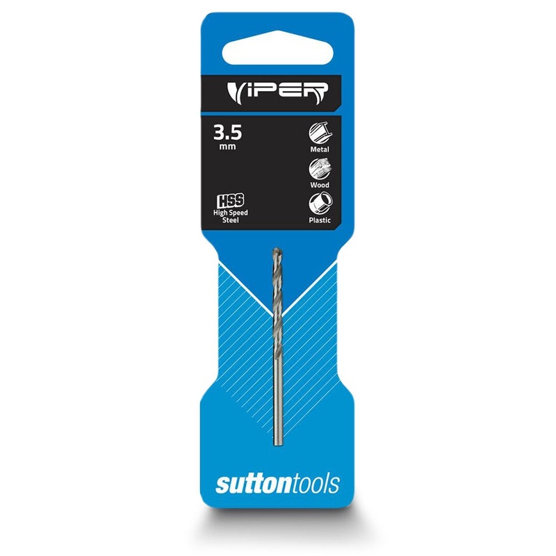 SUTTON 3.5 X 70MM HSS-BRIGHT JOBBER DRILL BIT – VIPER D1050350