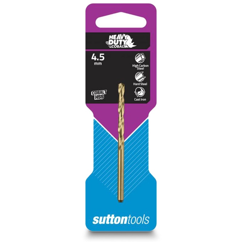 SUTTON 4.5 X 75MM HSS-COBALT JOBBER DRILL BIT – HD-COBALT