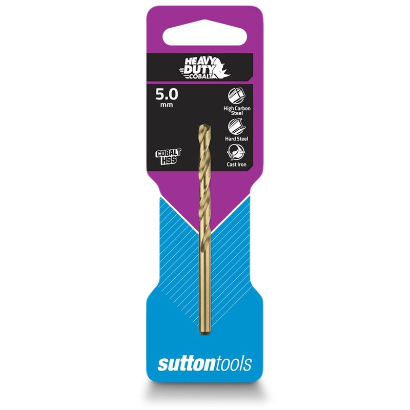 SUTTON 5.0 X 86MM HSS-COBALT JOBBER DRILL BIT – HD-COBALT
