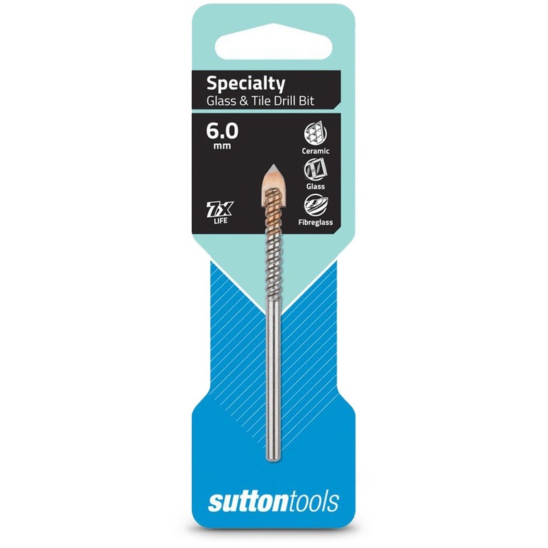 SUTTON 6.0 X 80MM TCT GLASS & TILE DRILL BIT D6040600