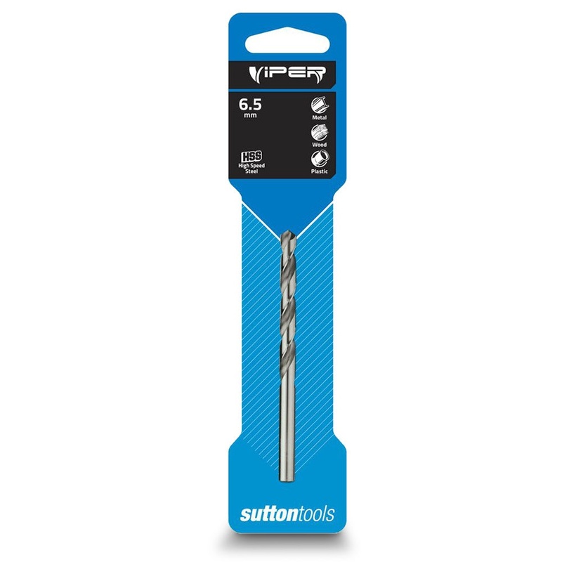 SUTTON 6.5 X101MM HSS-BRIGHT JOBBER DRILL BIT – VIPER D1050650