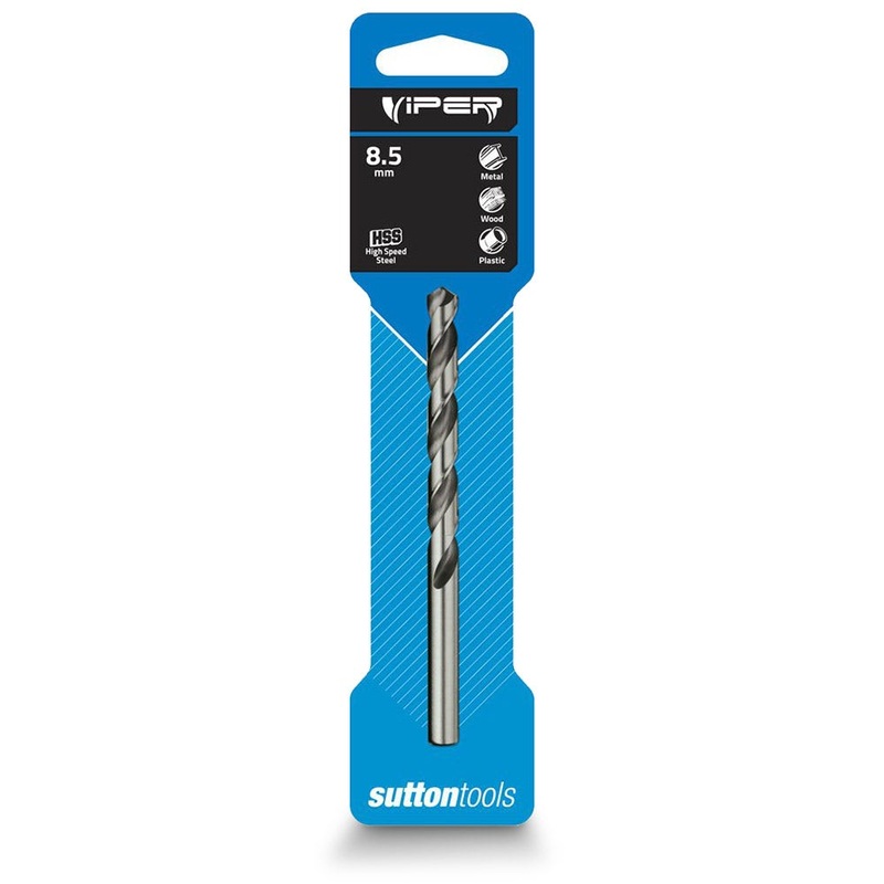 SUTTON 8.5 X 117MM HSS-BRIGHT JOBBER DRILL BIT – VIPER D1050850
