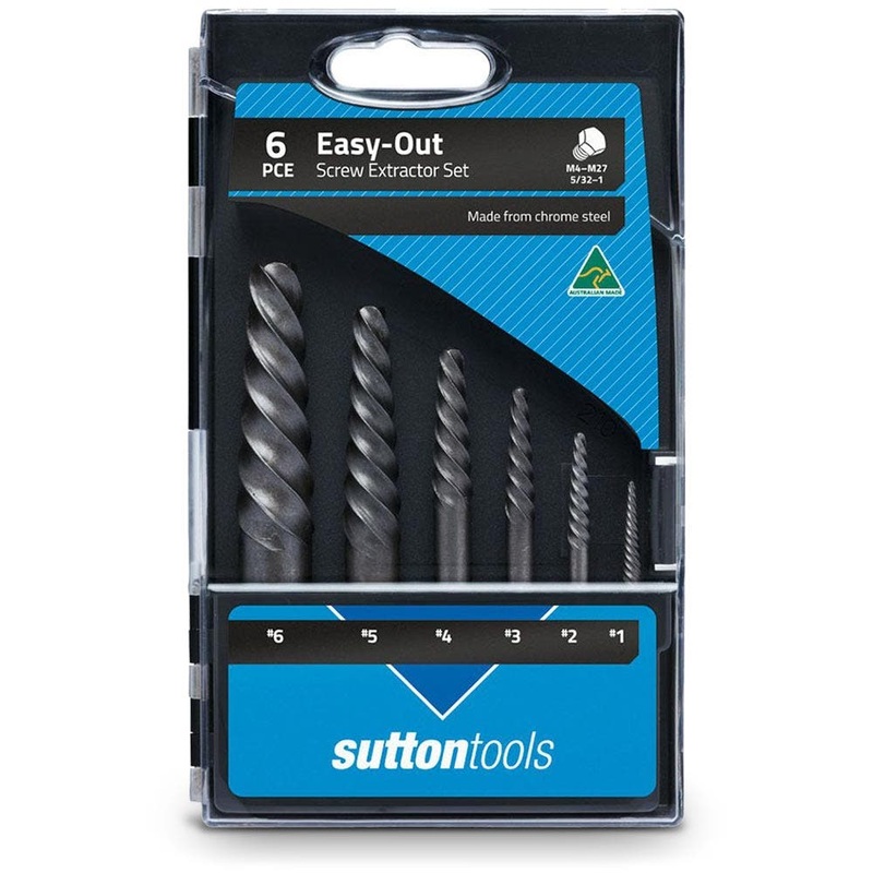SUTTON NO.1-6 SCREW EXTRACTOR SET – EASY-OUT – 6 PIECE