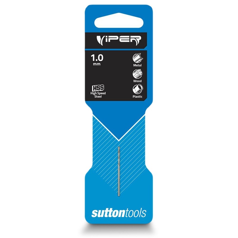 SUTTON 1.0 X 34MM HSS-BRIGHT JOBBER DRILL BIT – VIPER D1050100