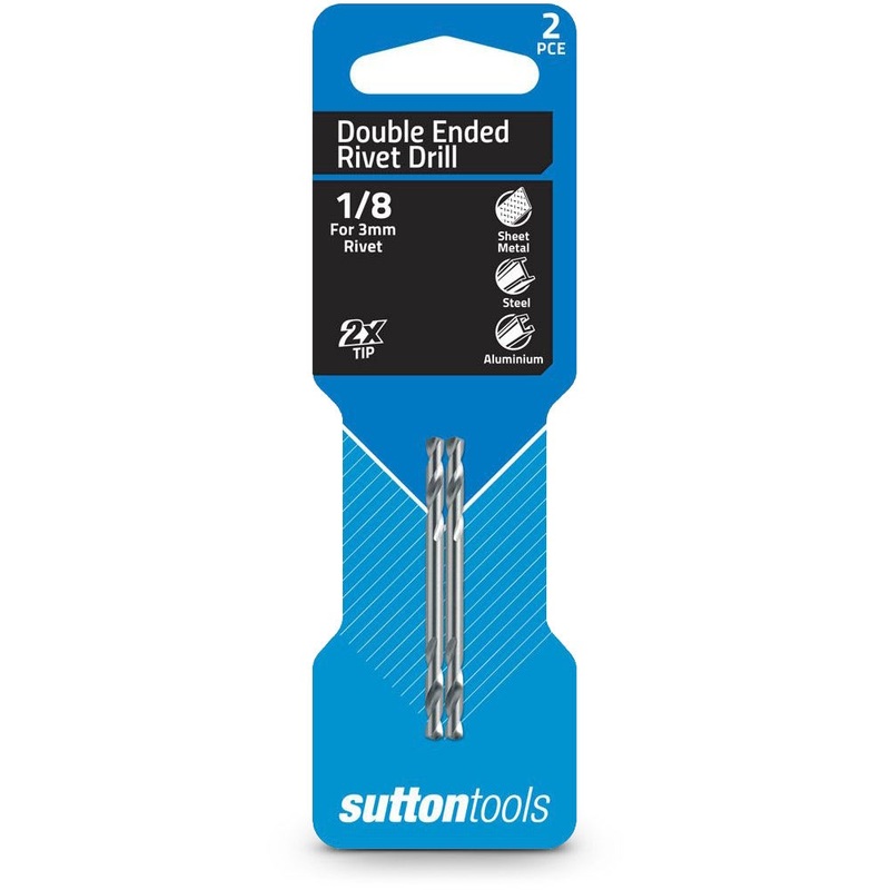 SUTTON 1/8INCH X 54MM HSS DOUBLE-ENDED PANEL DRILL BIT – 2 PIECE D1330318