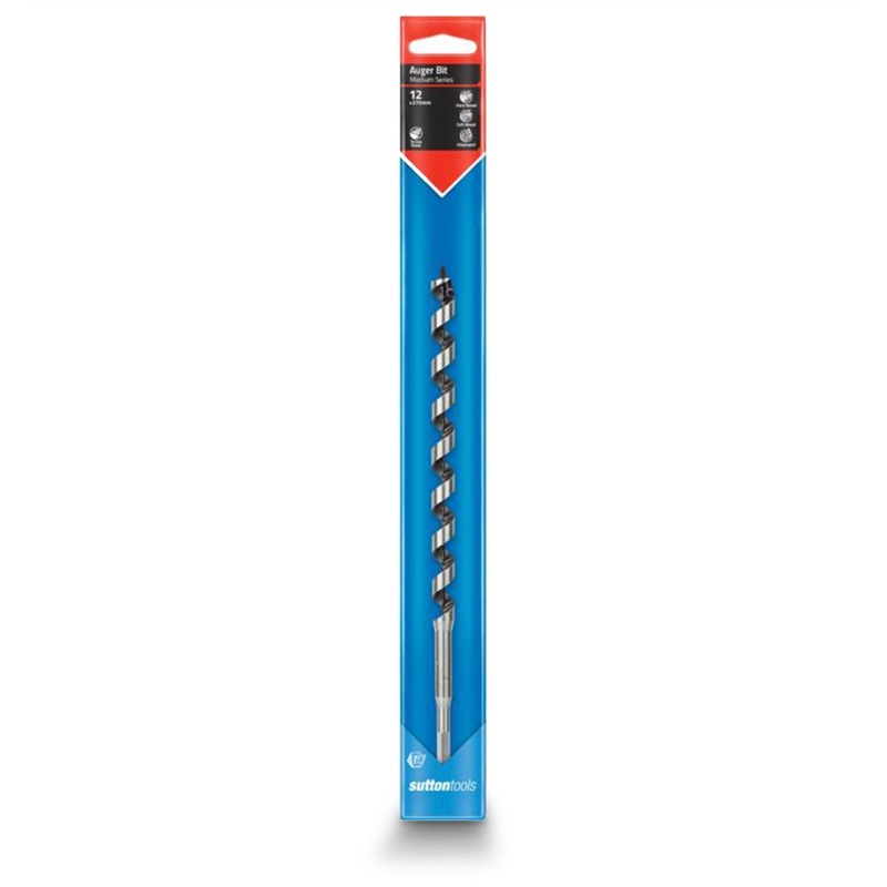 SUTTON 12 X 270MM 1/4-HEX SHANK AUGER BIT