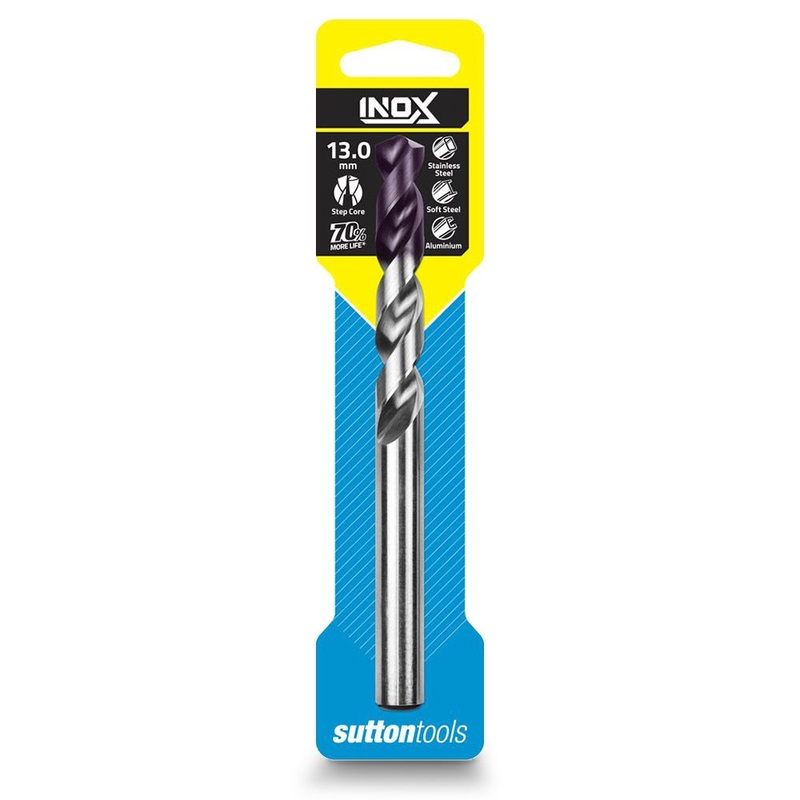 SUTTON 13.0 X 151MM HSS-TIAIN JOBBER DRILL BIT FOR STAINLESS – INOX