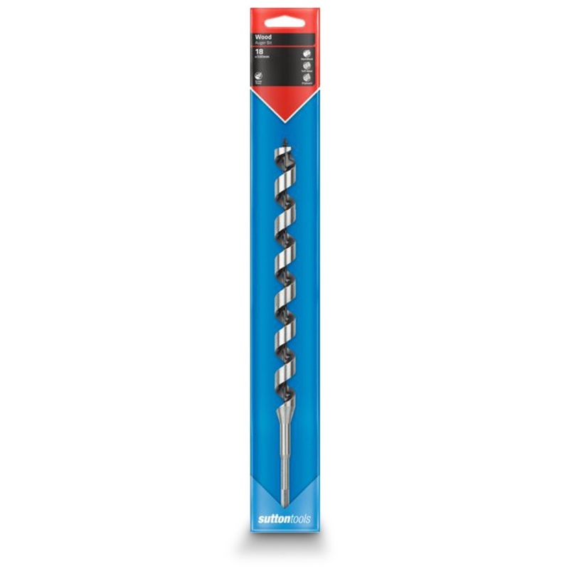 SUTTON 18 x 330mm 7/16-Hex Shank Auger Bit