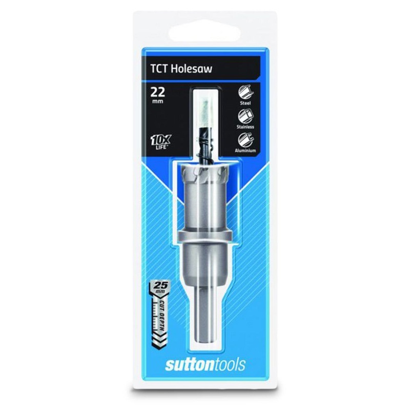SUTTON 22 X 25MM TCT HOLESAW FOR METAL