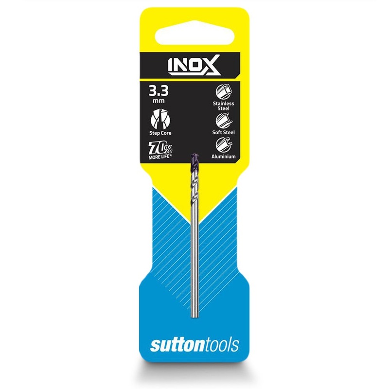 SUTTON 3.3 X 65MM HSS-TIAIN JOBBER DRILL BIT FOR STAINLESS – INOX