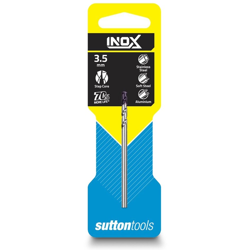 SUTTON 3.5 X 70MM HSS-TIAIN JOBBER DRILL BIT FOR STAINLESS – INOX