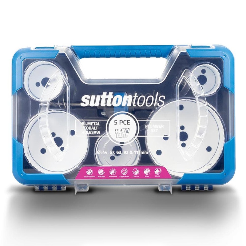 SUTTON 5 PCE BI-METAL HOLESAW PLUMBER SET – COBALT H125BM7