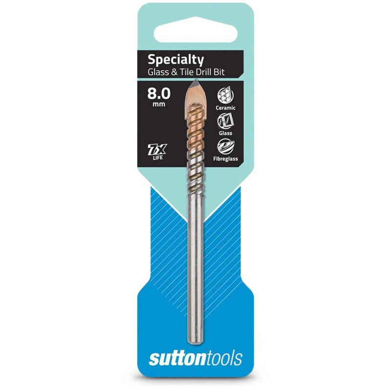 SUTTON 8.0 X 100MM TCT GLASS & TILE DRILL BIT D6040800
