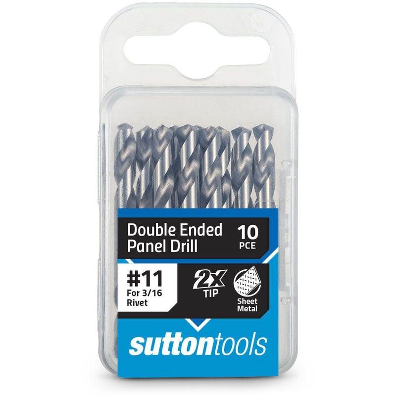 SUTTON NO.11 X 54MM HSS DOUBLE-ENDED PANEL DRILL BIT – 10 PIECE