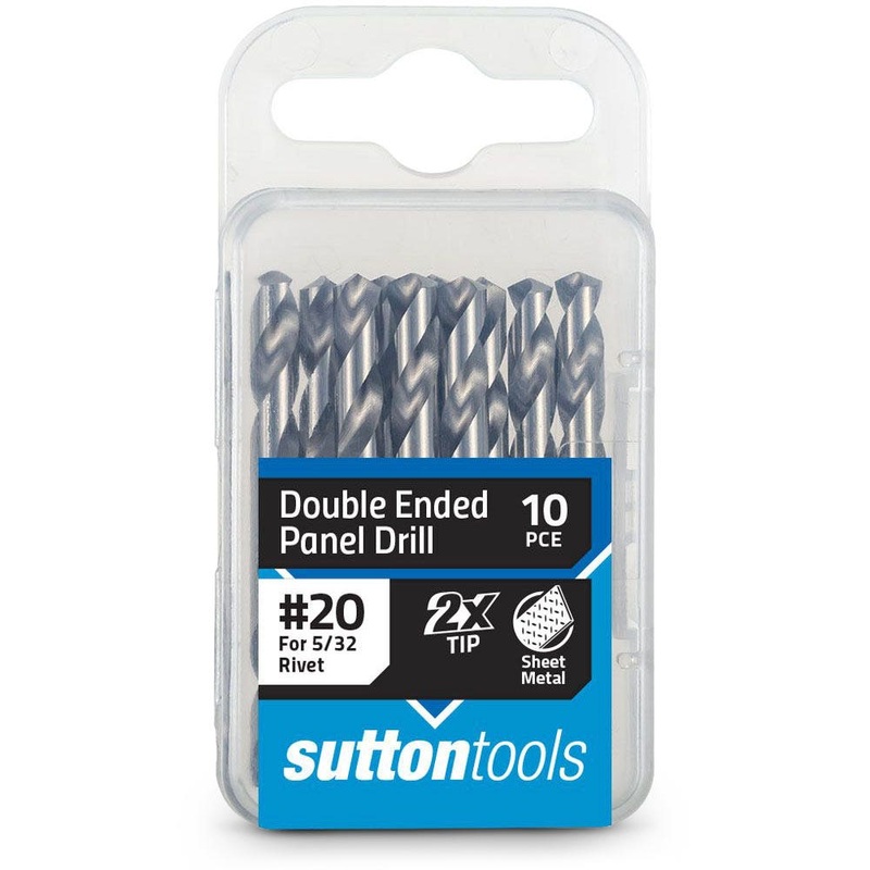 SUTTON NO.20 X 54MM HSS DOUBLE-ENDED PANEL DRILL BIT – 10 PIECE D1340409