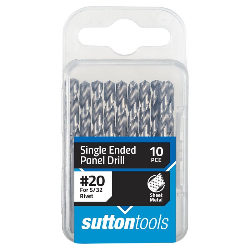 SUTTON NO.20 X 54MM HSS PANEL DRILL BIT – SHORTIE – 10 PIECE