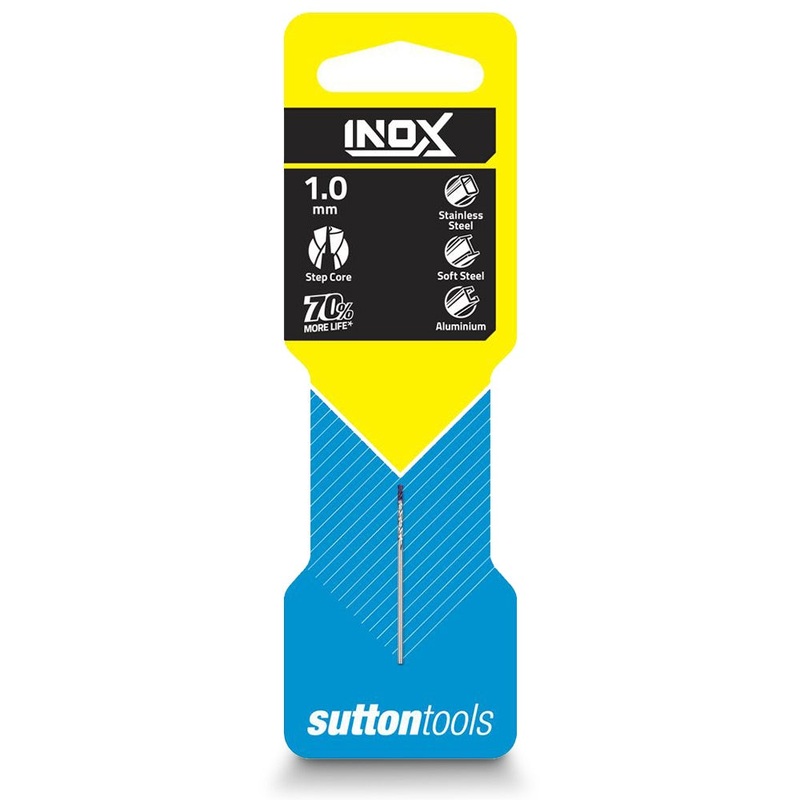 SUTTON 1.0 X 34MM HSS-TIAIN JOBBER DRILL BIT FOR STAINLESS – INOX