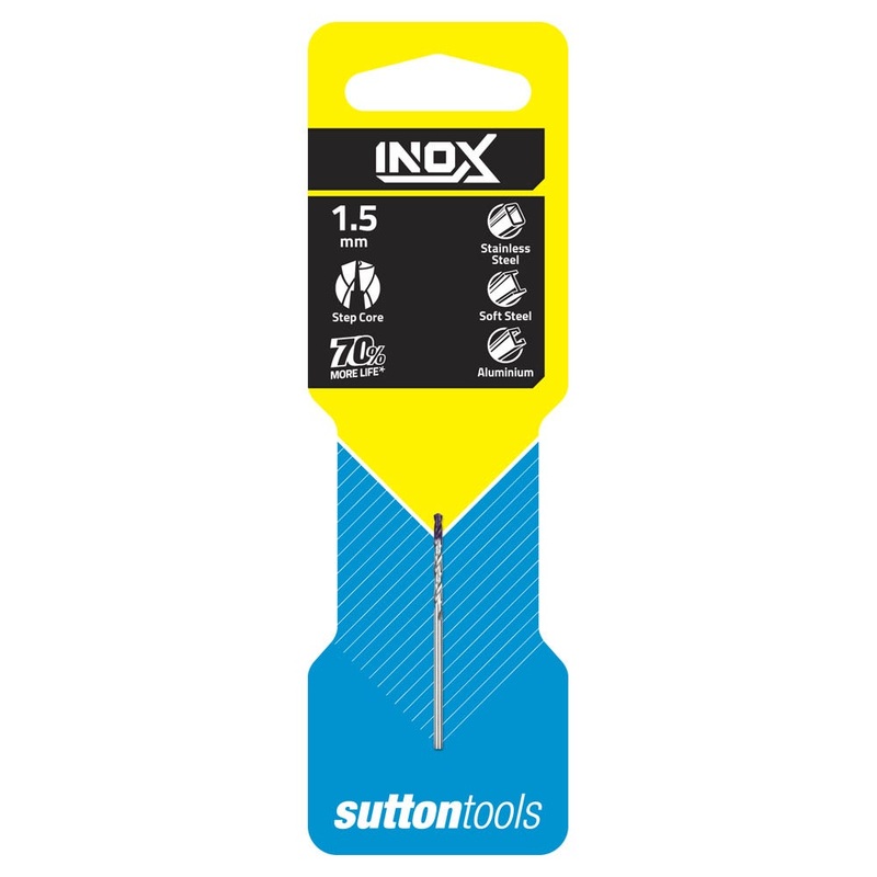 SUTTON 1.5 X 40MM HSS-TIAIN JOBBER DRILL BIT FOR STAINLESS – INOX