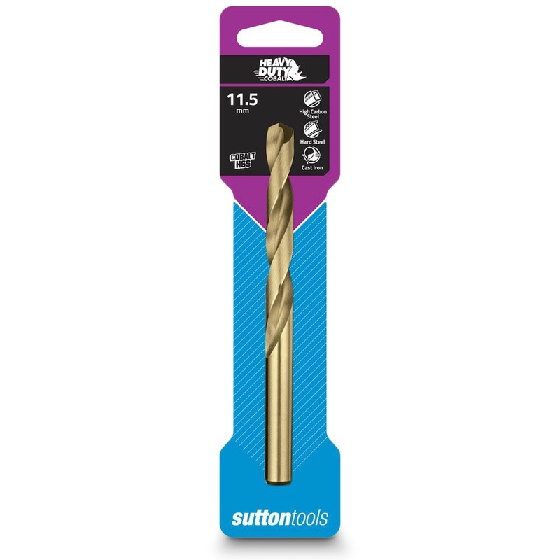 SUTTON 10.5 X 133MM HSS-COBALT JOBBER DRILL BIT – HD-COBALT