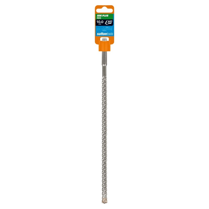 SUTTON 10X310MM 4-CUT REO SDS PLUS TCT MASONRY DRILL BIT D6351000