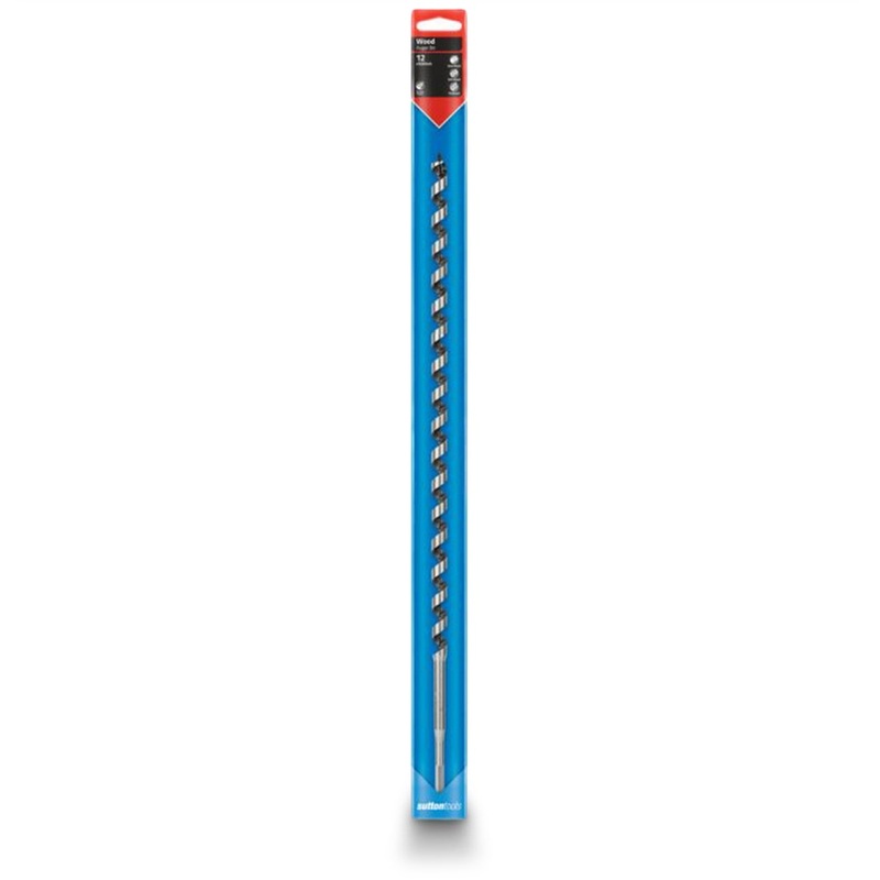 SUTTON 12 X 500MM 1/4INCH-HEX SHANK AUGER BIT
