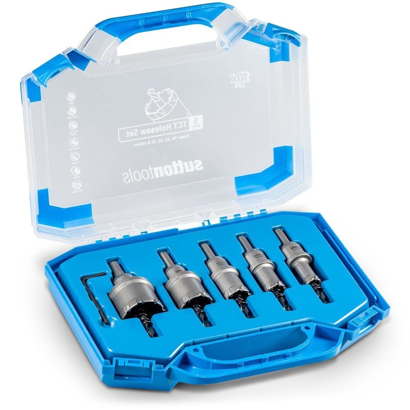 SUTTON 16-40MM 25MM-DEPTH TCT HOLESAW SET FOR METAL – 5 PIECE