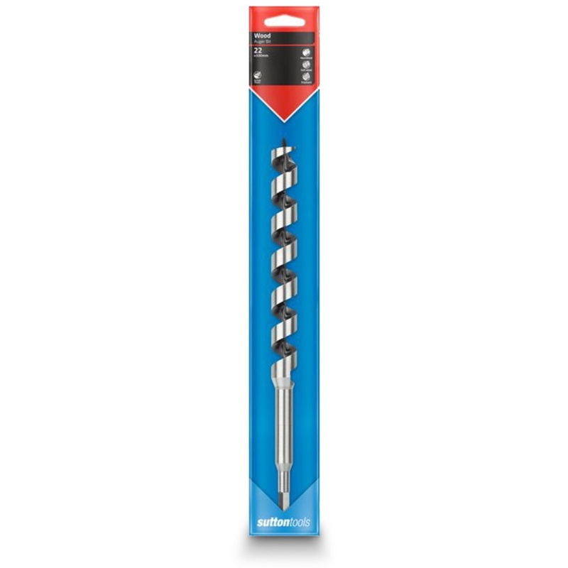 SUTTON 22 X 330MM 7/16-HEX SHANK AUGER BIT