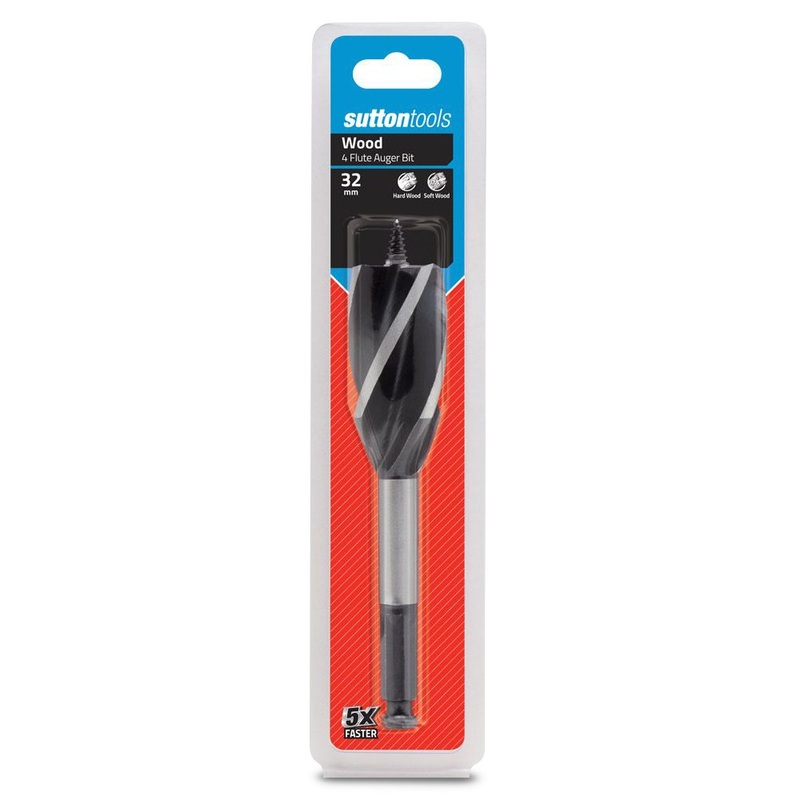 SUTTON 32 X 165MM 7/16 4-FLUTE AUGER BIT D5143200