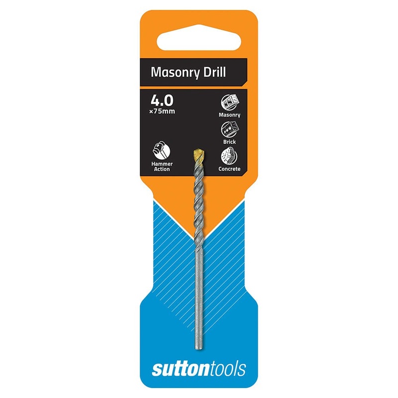 SUTTON 4.0X75MM TCT MASONRY DRILL BIT D6000400